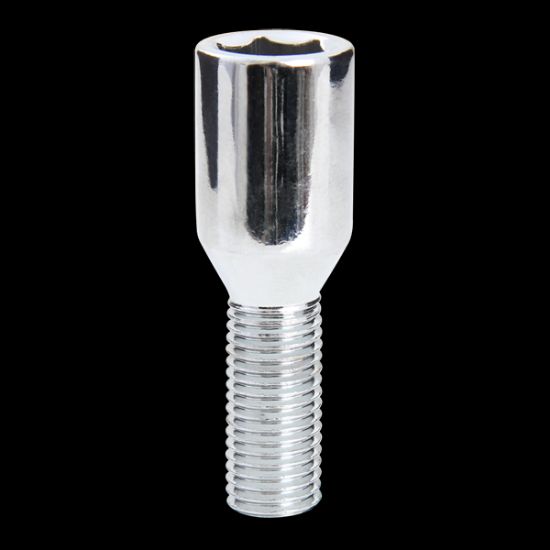 Image sur Tuner Bolt/Key Kit (20 Pcs, 1 Key) - 12x1.5mm - Conical - Chrome